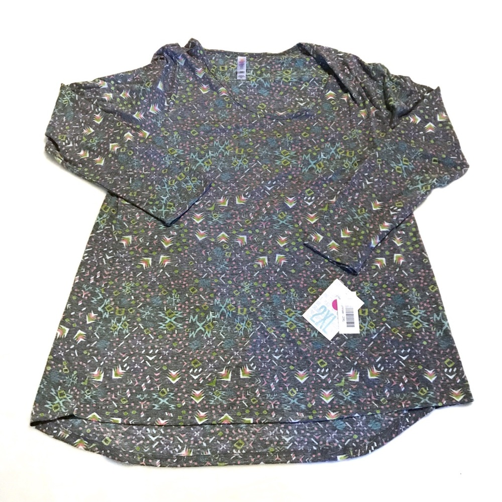 LuLaRoe Lynnae Retro 90s Print 2XL New With Tags